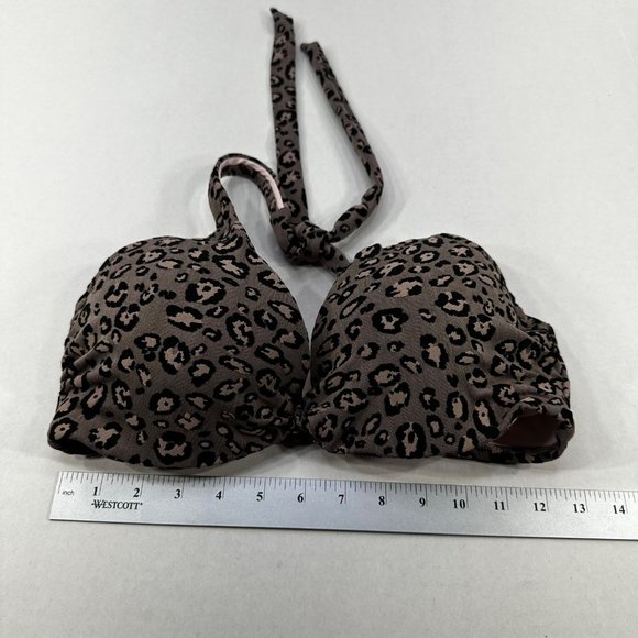 Shade And Shore Womens Sz 34D Swim Top Underwire Lightly Lined Animal Print NWOT - Picture 9 of 11